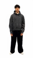 Hoodie Oversized Washed Black