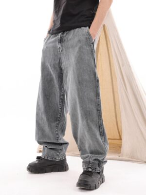 BALLON DENIM IN GRAY IN BLACK