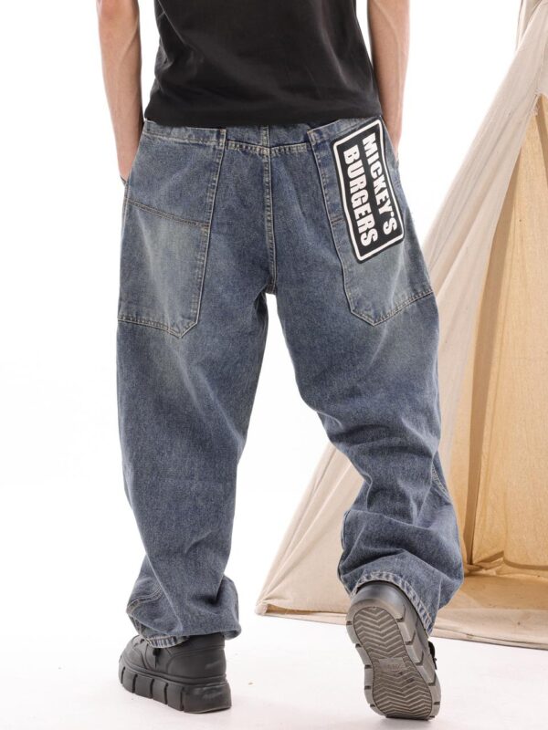 BALLON DENIM IN GREEN IN BLUE